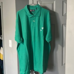 Green men’s golf polo